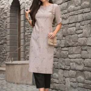 Printed Grey Comfortable and Stylish Kurti