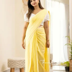 Yellow Silk Saree